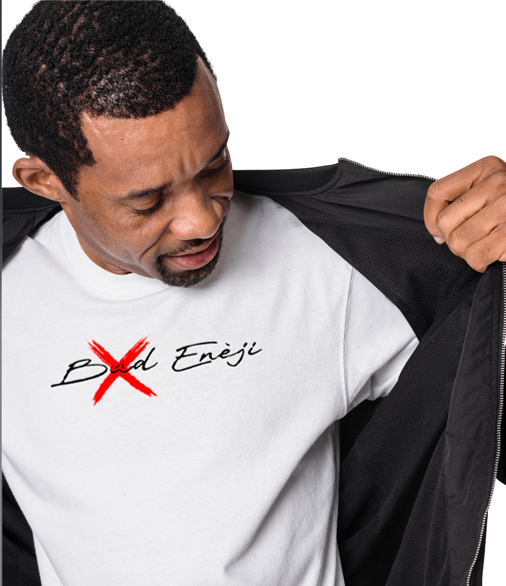 No Bad Eneji White Tee – Energy Speaks First